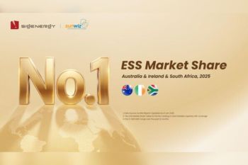 Sigenergy Jadi Merek Solusi Penyimpanan Energi No.1 di Berbagai Pasar Global versi SunWiz