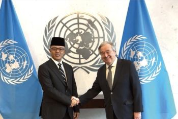Menlu RI dengan Sekjen PBB bahas Palestina, penguatan sistem multilateral