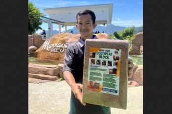 Di balik mesin tua, sabut kelapa jadi sumber penghidupan warga
