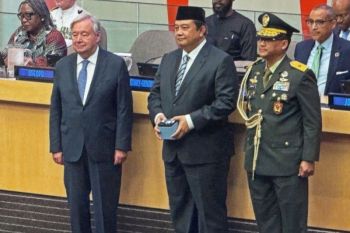 PBB beri penghargaan dua personel perdamaian asal Indonesia