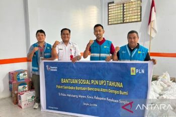PLN salurkan bantuan sembako korban gempa di Sangihe-Sulut