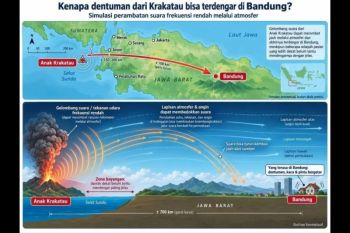 Erupsi Gunung Anak Krakatau diduga sebabkan dentuman di tiga provinsi