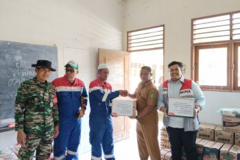 Pertamina EP Pangkalan Susu Field salurkan bantuan pangan untuk warga terdampak banjir di Langkat