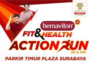 Hemaviton Fit & Health Action Run 2026 ramaikan Surabaya dengan lomba lari