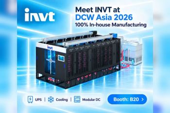 INVT Hadirkan Solusi Kelistrikan dan Liquid Cooling untuk Modernisasi Pusat Data di Ajang Data Centre World Asia 2026