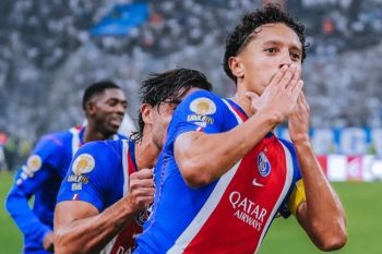 Gol Torres dan Marquinhos bantu PSG atasi perlawanan Marseille 2-1