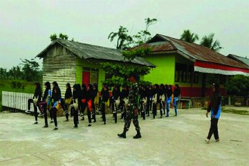 Satgas TMMD Kodim 0314/Inhil Kembali Memberikan Wawasan Kebangsaan Pelajar SMP