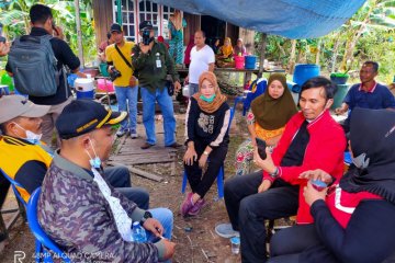Bantu korban kebakaran di Mendahara, Ketua DPRD Edi Purwanto video call dengan Mensos Risma di lokasi