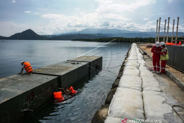Progres pembangunan arena cabor dayung PON Papua 97 persen