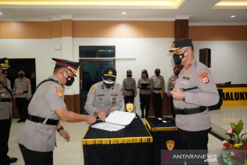 Kapolda Maluku sertijab Karo Perencanaan, begini penjelasannya