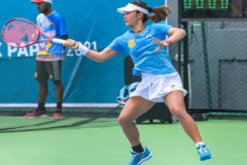 Tim tenis putri Papua sikat Jabar untuk juarai grup B