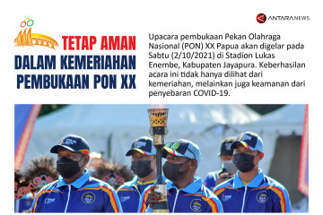 Tetap aman dalam kemeriahan pembukaan PON XX Papua