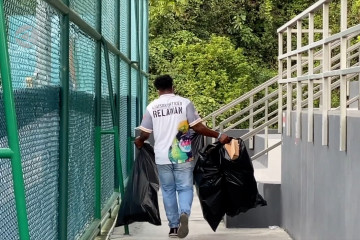 620 relawan kebersihan klaster Jayapura dikerahkan