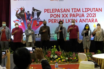 LKBN Antara melepaskan tim peliputan PON XX Papua 