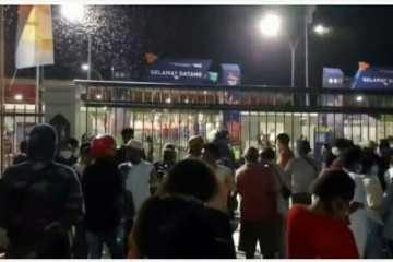 Warga Papua antusias saksikan pembukaan PON XX Papua