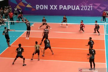 Voli putra DKI tak terkalahkan di penyisihan usai hajar Sumut