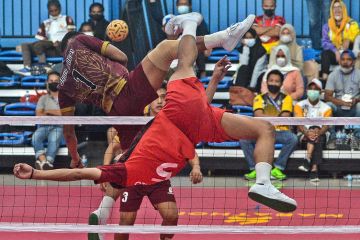 Hasil penyisihan sepak takraw kategori Quadrant Putri