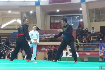 Langkah pesilat Minang Anton Yuspermana terhenti di babak penyisihan