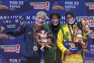 Jatim masih unggul perolehan emas gulat PON Papua