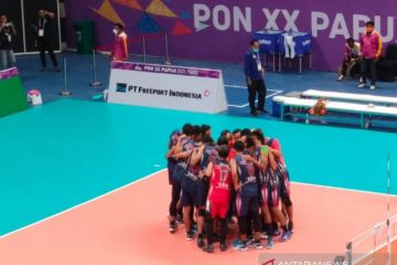 Jateng rebut medali perunggu voli putra usai hajar Papua Barat 3-0
