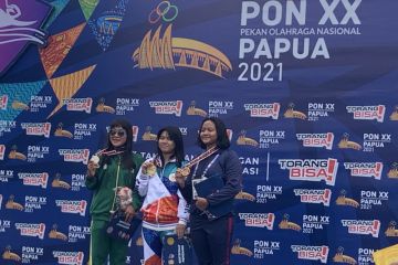 Tuan rumah Papua kemas emas selam laut 6.000 meter finswimming putri