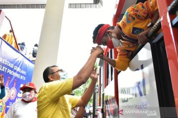 Atlet PON NTB disambut dan diarak keliling kota