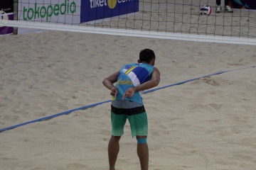 Kalah dari Jabar, voli pasir DKI Jakarta-1 tak kendurkan semangat