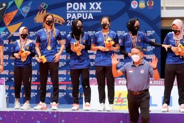 Kawinkan emas, Jabar sukses raih emas voli PON