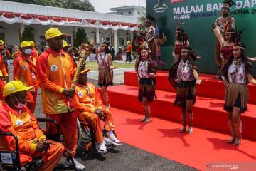 Obor Peparnas XVI tiba di Gedung Negara Jayapura