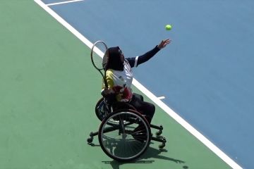 Babak penyisihan, tenis kursi roda Papua menang 8-0