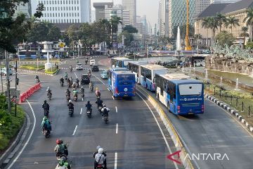 Polisi tak lakukan rekayasa lalin di sekitar Monas karena arus lancar