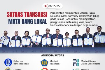 Satgas transaksi mata uang lokal