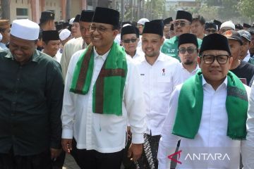 Kunjungan Anies-Muhaimin di Pondok Pesantren Nurul Islam