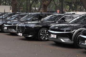 Sederet mobil ramah lingkungan disiapkan untuk mobilitas tamu negara
