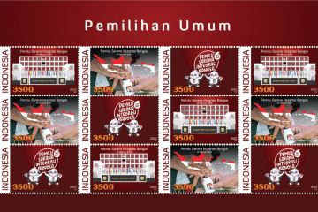 KPU luncurkan prangko seri Pemilu Serentak 2024