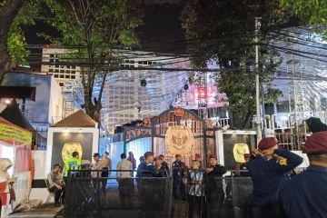 Polisi apresiasi ketertiban pendukung saat menyimak debat di KPU RI