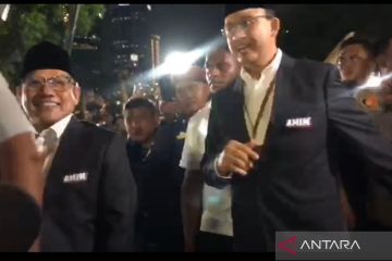 Anies-Muhaimin paslon terakhir yang tiba di lokasi debat Pilpres 2024