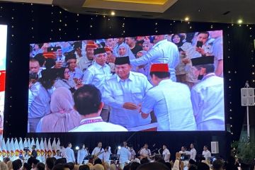 Prabowo hadiri Rakornas Gerindra di JIExpo Kemayoran