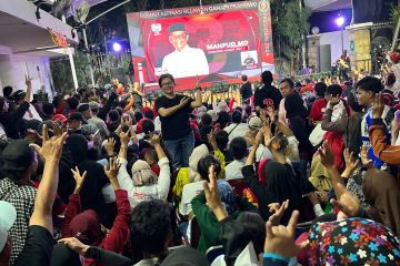 Puluhan disabilitas nobar debat cawapres dengan relawan Ganjar-Mahfud