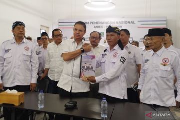 Sukarelawan Satgas Pemantau TPS deklarasikan dukungan untuk AMIN