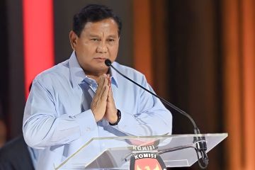 Prabowo hadiri konsolidasi partai di Medan pada hari ke-47 kampanye 