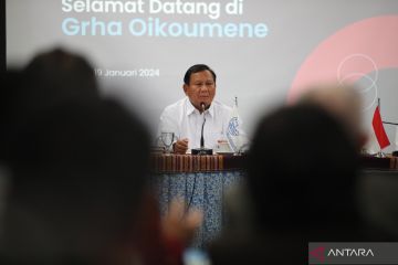 Prabowo utarakan optimisme masa depan negara di hadapan pengurus PGI