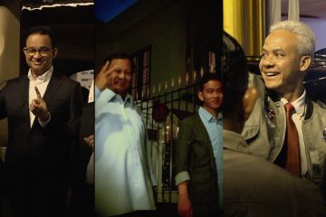 Para capres ikuti debat ketiga yang digelar KPU