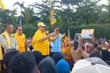 Airlangga optimistis caleg Golkar Sumsel dapat 4 kursi di DPR RI