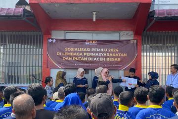 KIP Aceh Besar sosialisasi Pemilu di Lapas Kelas II