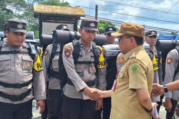 Polsek Sepaku lepas 66 personel untuk jaga pemilu di IKN