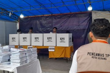 KPU Kota Serang beri santunan Rp46 juta Linmas  meninggal dunia