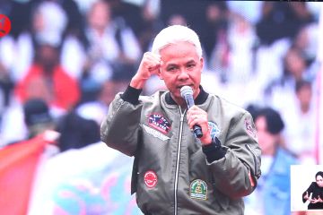 'Rakyat bukan ayam!', kata Ganjar Pranowo saat kampanye akbar di GBK