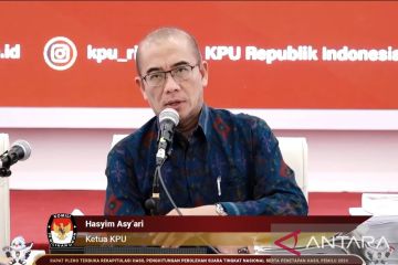 Hari ke-14 KPU RI gelar rekapitulasi penghitungan suara dua panel
