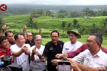 Sandiaga pastikan DTW Jatiluwih siap sambut delegasi World Water Forum